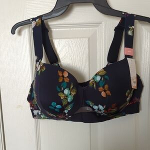 Floral Print Women's Bra